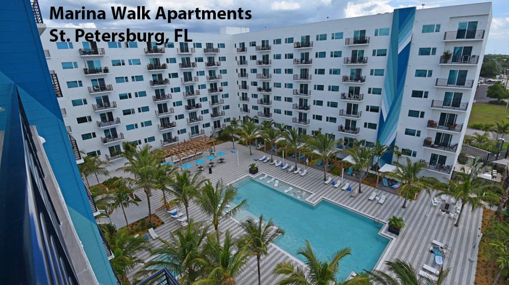 Marina Walk Apartments Pool Courtyard